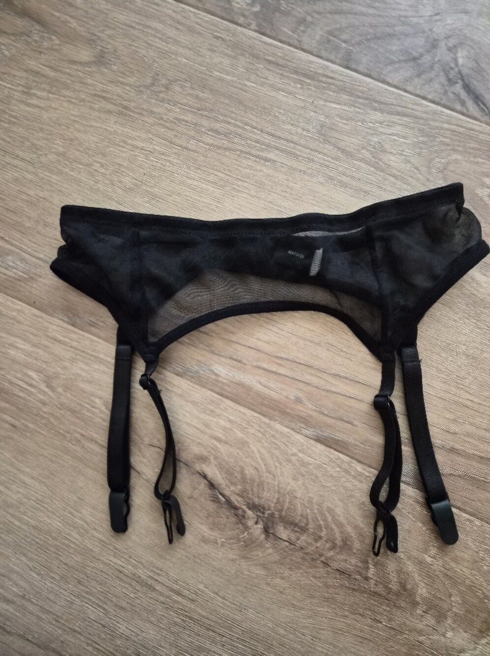 Frederick's of Hollywood Black Lace Garter Strap XS